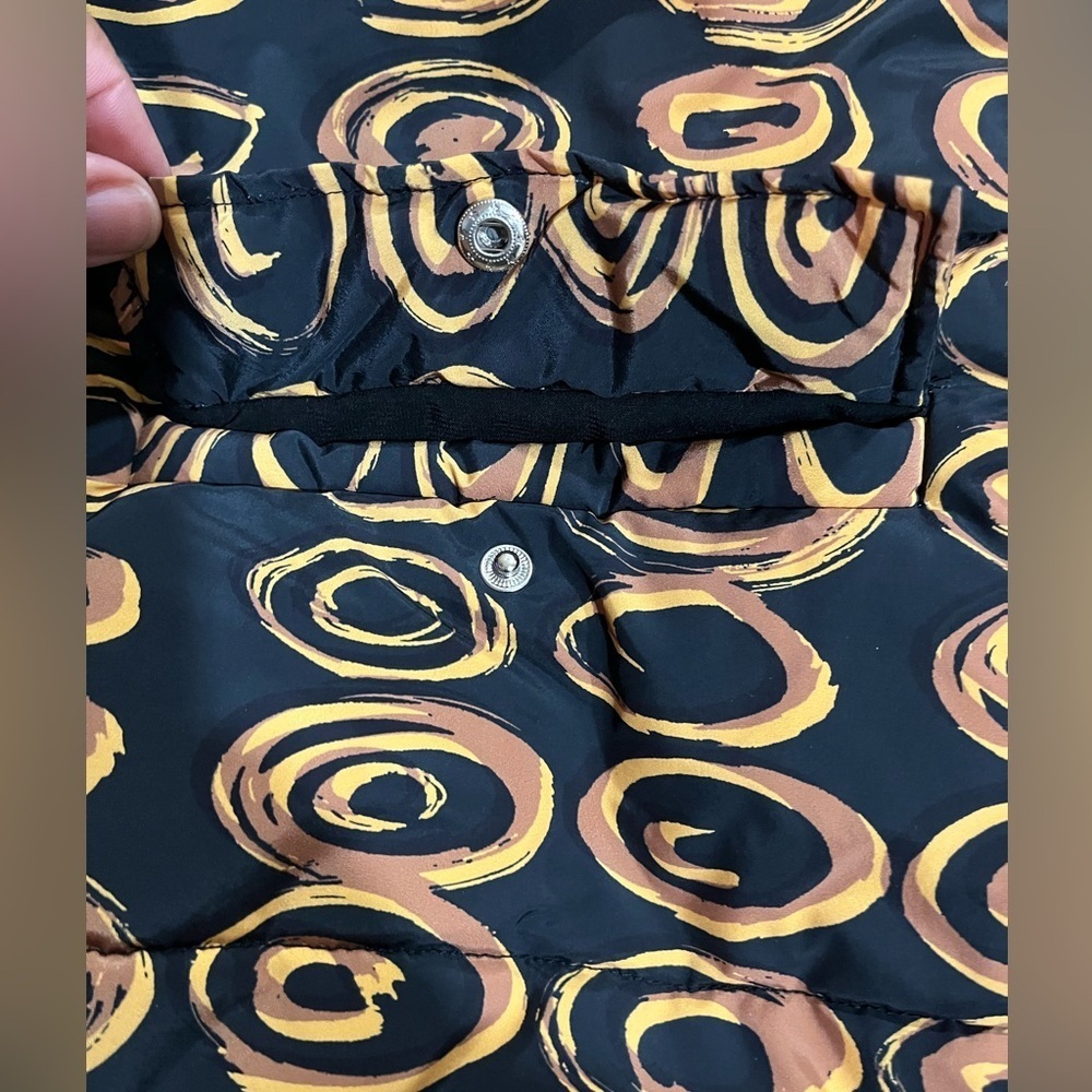 Free People Black and Gold Patterned Jacket Size M/L - Picture 3 of 12